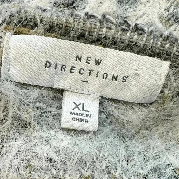 New Directions Women's Space Dye Jacquard
Eyelash Cardigan Size XL - Picture 4 of 5